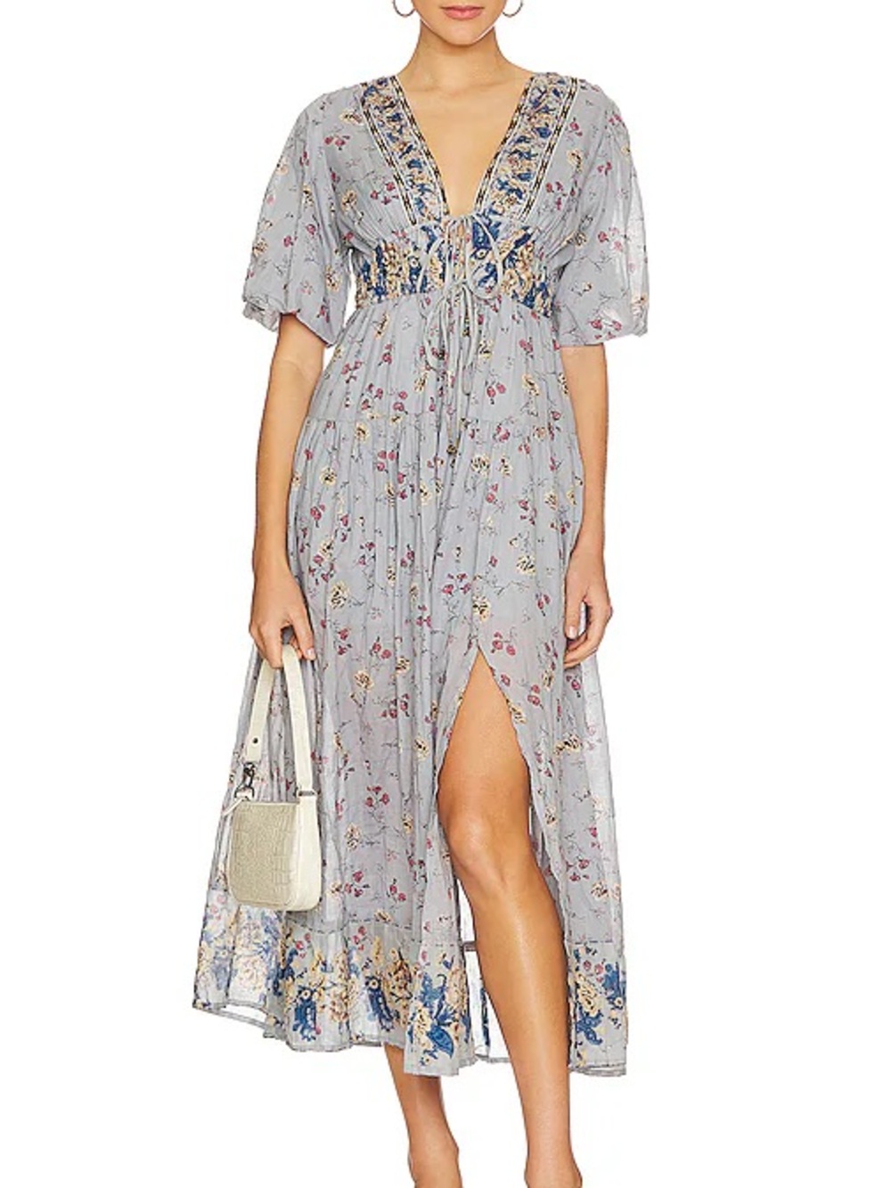 Free People Lysette Maxi Dress | M | Bluebell